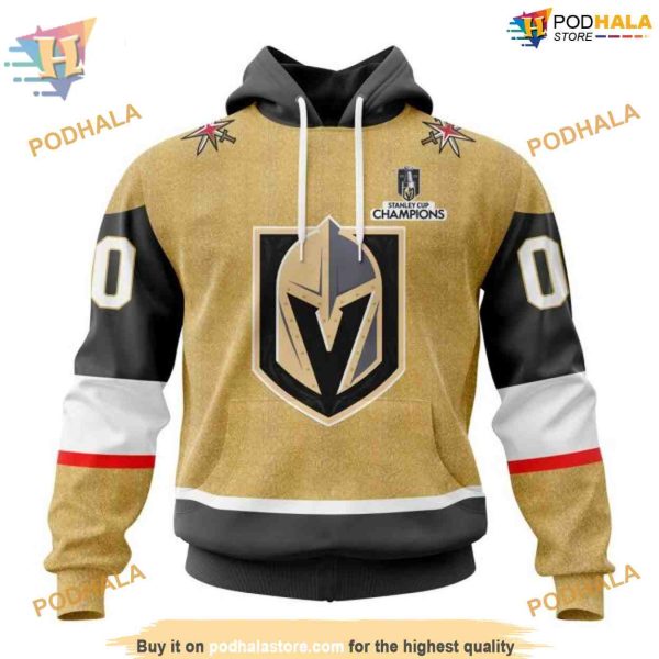 Custom 2023 Home NHL Vegas Golden Knights Hoodie 3D Shirt