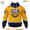 Custom 2023 Home With 25th Anniversary Logo NHL Nashville Predators Hoodie 3D