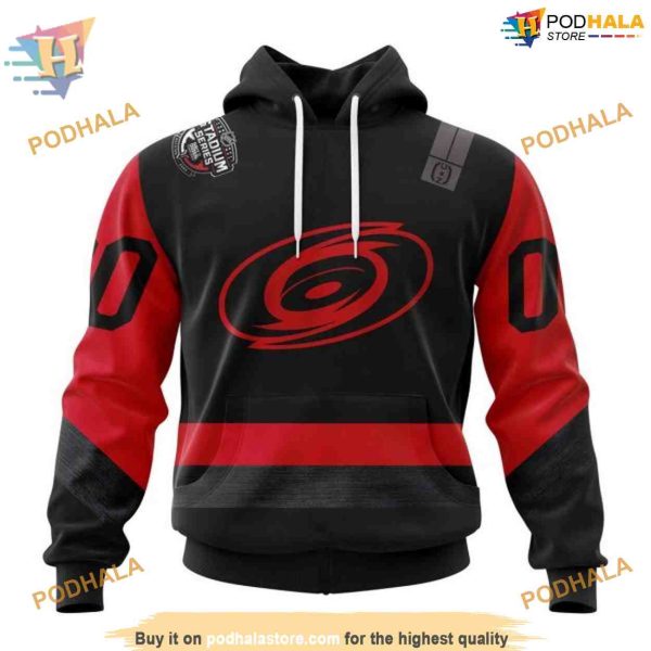 Custom 2023 Stadium Series Kits NHL Carolina Hurricanes Hoodie 3D Sweatshirt