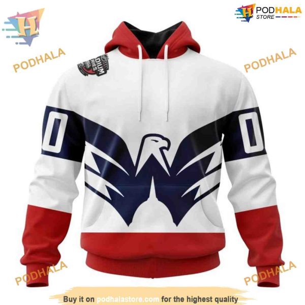 Custom 2023 Stadium Series Kits NHL Washington Capitals Hoodie 3D