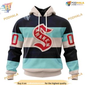 Custom 2024 Winter Classic Kits NHL Seattle Kraken Hoodie 3D