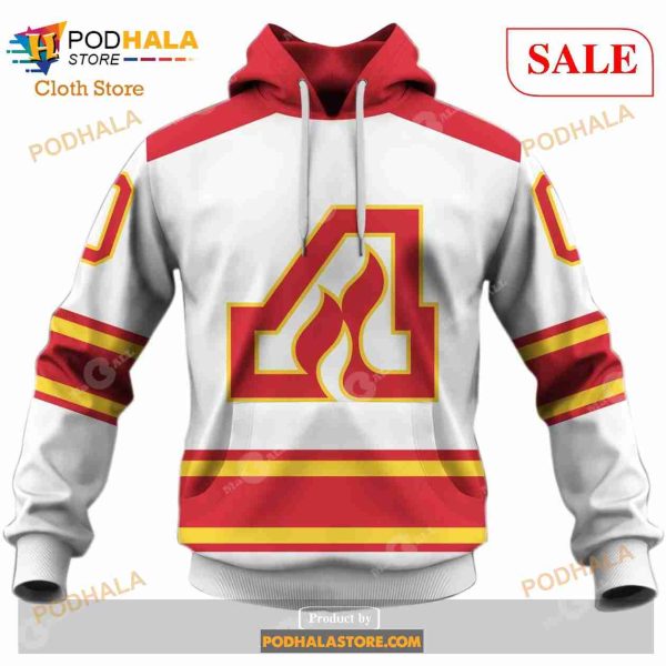 Custom ATLANTA FLAMES CALGARY FLAMES 70s Vintage Away Sweatshirt Hoodie 3D