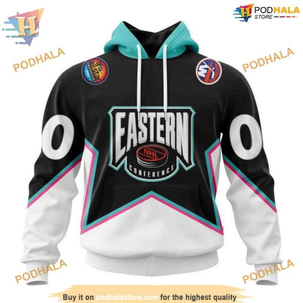 Custom All-Star Eastern Conference 2023 NHL New York Islanders Hoodie 3D