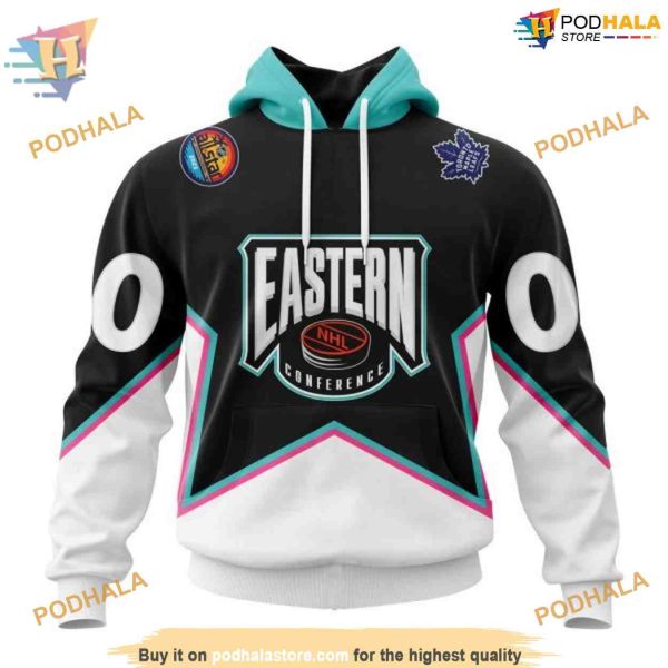 Custom All-Star Eastern Conference 2023 NHL Toronto Maple Leafs Hoodie 3D