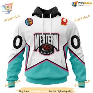 Custom All-Star Western Conference 2023 NHL Calgary Flames Hoodie 3D