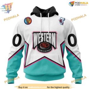 Custom All-Star Western Conference 2023 NHL Colorado Avalanche Hoodie 3D