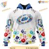 Custom Autism Awareness Design NHL Carolina Hurricanes Hoodie 3D