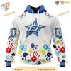 Custom Autism Awareness Design NHL Dallas Stars Hoodie 3D