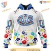 Custom Autism Awareness Design NHL Montreal Canadiens Hoodie 3D