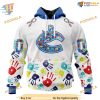 Custom Autism Awareness Design NHL Vancouver Canucks Hoodie 3D