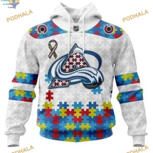 Custom Autism Awareness NHL Colorado Avalanche Hoodie 3D Sweatshirt