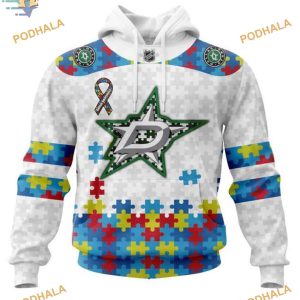 Custom Autism Awareness NHL Dallas Stars Hoodie 3D Shirt