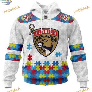 Custom Autism Awareness NHL Florida Panthers Hoodie 3D