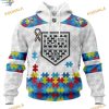 Custom Autism Awareness NHL Los Angeles Kings Hoodie 3D