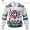 Custom Autism Awareness NHL Montreal Canadiens Hoodie 3D