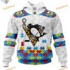 Custom Autism Awareness NHL Pittsburgh Penguins Hoodie 3D