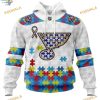 Custom Autism Awareness NHL St. Louis Blues Hoodie 3D Sweatshirt