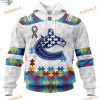 Custom Autism Awareness NHL Vancouver Canucks Hoodie 3D