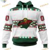 Custom Autism Awareness Name And Number NHL Minnesota Wild Hoodie 3D