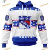 Custom Autism Awareness Name And Number NHL New York Rangers Hoodie 3D