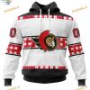 Custom Autism Awareness Name And Number NHL Ottawa Senators Hoodie 3D