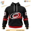 Custom Black And Gradient Design NHL Carolina Hurricanes Hoodie 3D