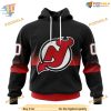 Custom Black And Gradient Design NHL New Jersey Devils Hoodie 3D