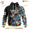 Custom Black Autism Awareness Design NHL St. Louis Blues Hoodie 3D