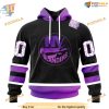 Custom Black Hockey Fights Cancer Kits NHL New York Islanders Hoodie 3D