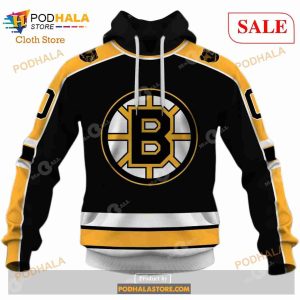 Custom Boston Bruins 1995-1996 2005-2006 Vintage Away Sweatshirt Hoodie 3D