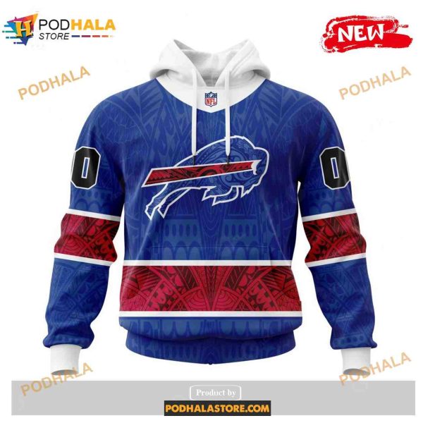 Custom Buffalo Bills Native With Samoa Culture Design Shirt NFL Hoodie 3D