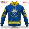 Custom Buffalo Sabres 80s 90s Away Vintage NHL Throwback Sweatshirt Hoodie 3D