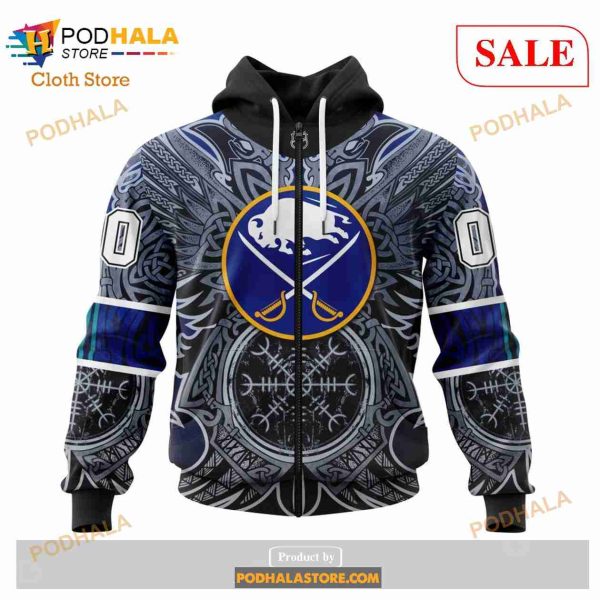 Custom Buffalo Sabres Norse Viking Symbols Sweatshirt NHL Hoodie 3D