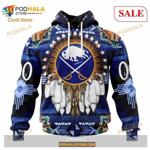 Custom Buffalo Sabres Special Native Costume Sweatshirt NHL Hoodie 3D