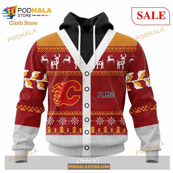 Custom Calgary Flames Chrismas Season Sweatshirt NHL Hoodie 3D