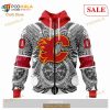 Custom Calgary Flames Norse Viking Symbols Sweatshirt NHL Hoodie 3D