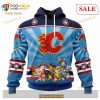 Custom Calgary Flames Special Paw Patrol Kits Sweatshirt NHL Hoodie 3D