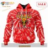 Custom Calgary Flames Special Retro Vintage Tie Dye Sweatshirt NHL Hoodie 3D