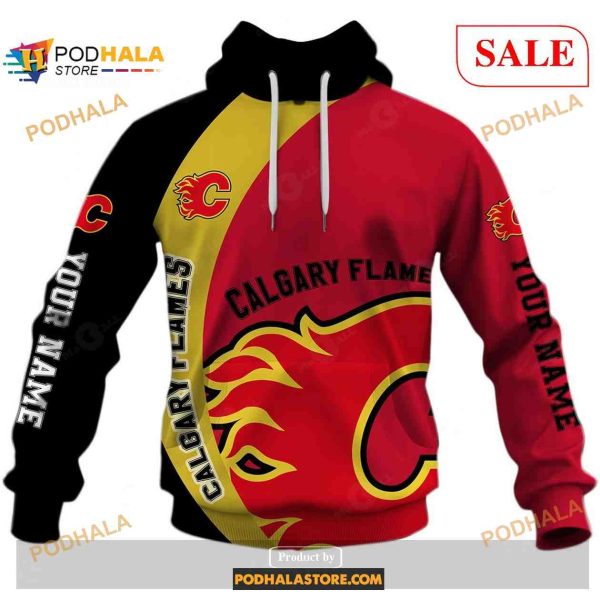 Custom Calgary Flames Sweatshirt NHL Hoodie 3D