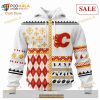 Custom Calgary Flames Unisex Christmas Is Coming Sweatshirt NHL Hoodie 3D