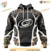 Custom Camo Hunting Design NHL Carolina Hurricanes Hoodie 3D