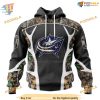 Custom Camo Hunting Design NHL Columbus Blue Jackets Hoodie 3Ds