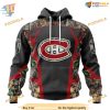 Custom Camo Hunting Design NHL Montreal Canadiens Hoodie 3D