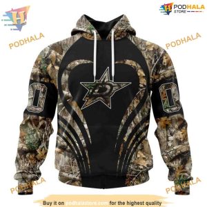 Custom Camo Hunting NHL Dallas Stars Hoodie 3D Shirt