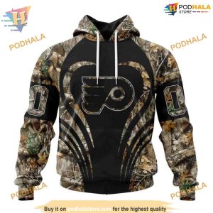 Custom Camo Hunting NHL Philadelphia Flyers Hoodie 3D