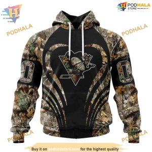 Custom Camo Hunting NHL Pittsburgh Penguins Hoodie 3D