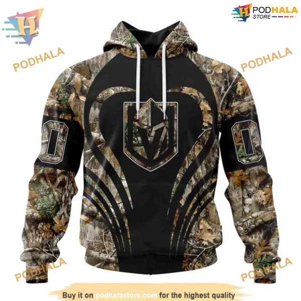 Custom Camo Hunting NHL Vegas Golden Knights Hoodie 3D Shirt