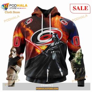 Custom Carolina Hurricanes Design X Star War Sweatshirt NHL Hoodie 3D