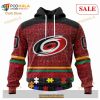 Custom Carolina Hurricanes Fearless Aganst Autism Sweatshirt NHL Hoodie 3D