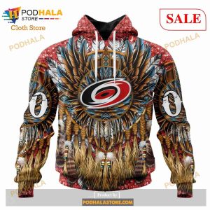 Custom Carolina Hurricanes Native Costume Design Sweatshirt NHL Hoodie 3D